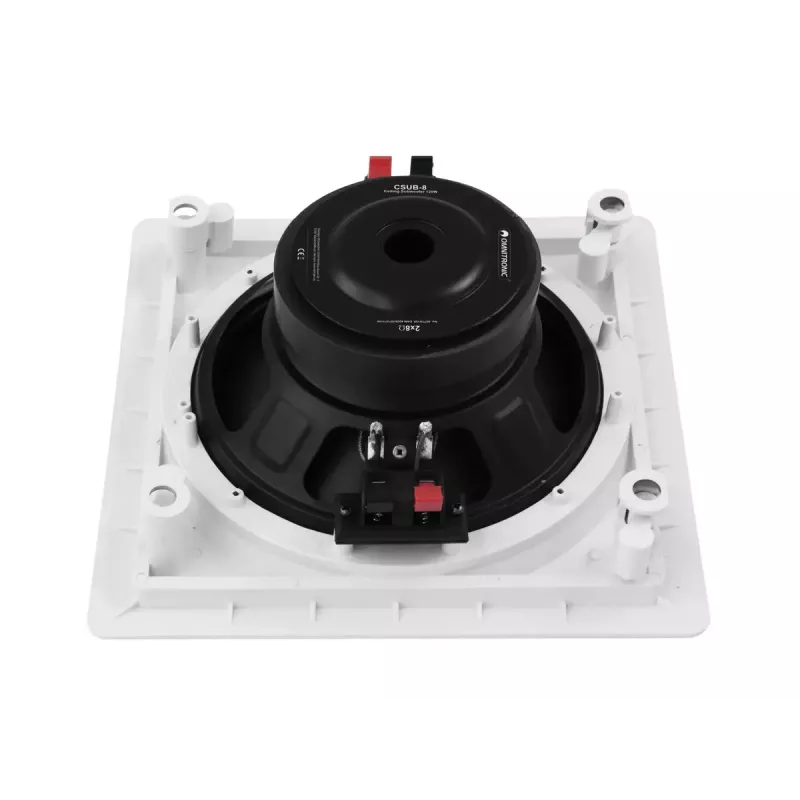 Omnitronic CSUB-8 altoparlante da soffitto, 120 W, 8 ohm, bianco