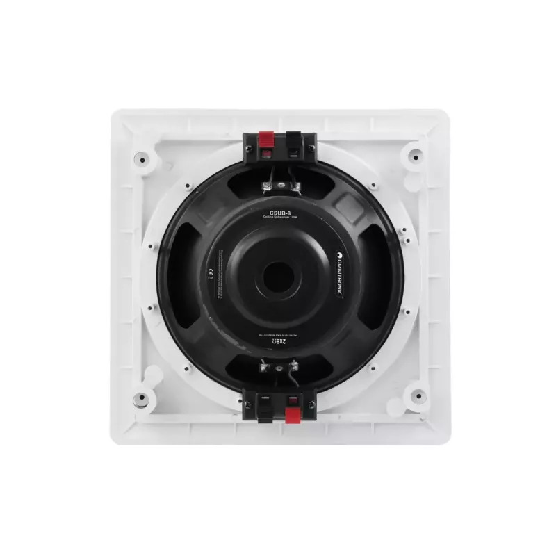 Omnitronic CSUB-8 altoparlante da soffitto, 120 W, 8 ohm, bianco
