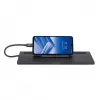 Manhattan Dock/Hub USB-C con lettore di schede e MST, connettori (x9): audio 3,5 mm, DisplayPort, Ethernet, HDMI, USB-A (x3), USB-C e VGA, con Power Delivery (100 W) al connettore USB-C (nota: alimentatore USB-C e cavo USB-C aggiuntivi necessari), tutti i connettori possono essere utilizzati contemporaneamente