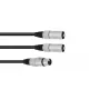 Cavo audio XLR (3 pin) 2 x XLR (3 pin) nero Omnitronic 30225204