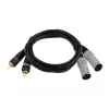 Cavo audio Omnitronic 3022522D 3 m 2 x XLR 2 x RCA nero