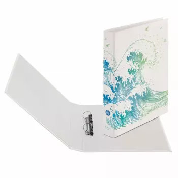 Raccoglitore ad anelli A4 Herlitz 50033416 blu verde bianco