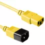 ACT AK5426 cavo di alimentazione con accoppiatore C13 e accoppiatore C14, 0,3 m, giallo