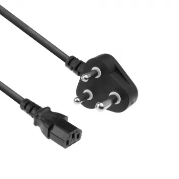 Cavo di alimentazione ACT Powercord spina India/SA – C13 nero 2,5 m