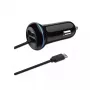 Caricabatterie mobile 2GO 797170 universale nero accendisigari auto 12/24V USB 1,4m