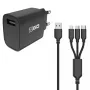 Caricabatterie mobile 2GO 797257 universale nero AC interni 5V