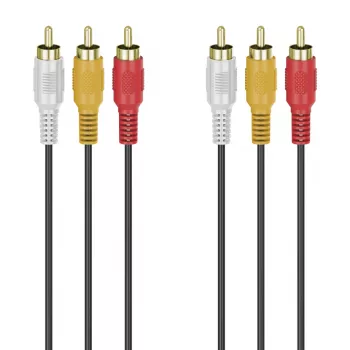 Cavo audio Hama 00305014 3 m 3 x RCA nero