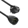 ACT cavo prolunga di alimentazione connettore maschio CEE 7/7 (angolare) - connettore femmina CEE 7/7 nero 10 m
