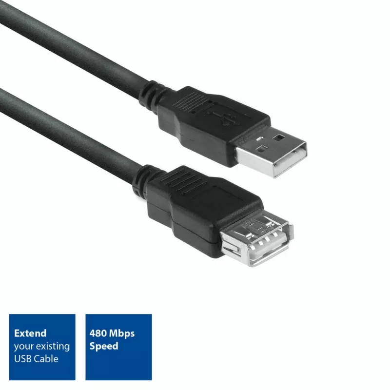 ACT cavo prolunga USB 2.0 connettore maschio A - connettore femmina A 3 metri