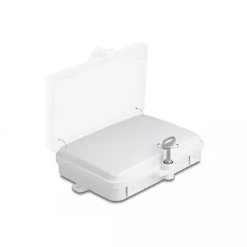 DeLOCK scatola di distribuzione in fibra ottica 6 porte IP65 impermeabile bianco