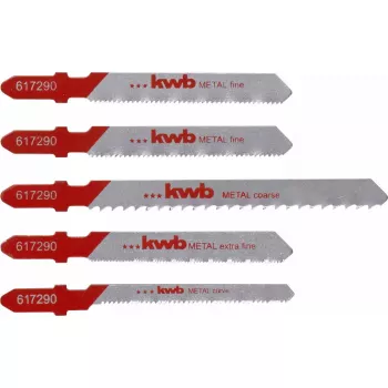 Lama per seghetto alternativo KWB 617290 acciaio rapido HSS 5 pezzi