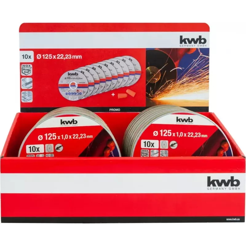 Disco da taglio kwb set dischi sottili 10 pezzi piano per lamiera