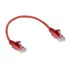 ACT rosso 0,15 m LSZH U/UTP CAT6 cavo patch slimline per datacenter con connettori RJ45