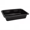 Contenitore monouso per alimenti Papstar 96552 in polipropilene nero 227x178x45mm