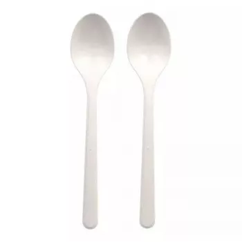 Cucchiaio monouso per zuppa Papstar 96432 in polipropilene bianco 50 pezzi