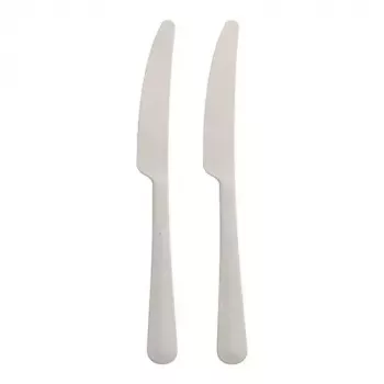 Coltello monouso Papstar 96463 bianco in polipropilene 197 mm