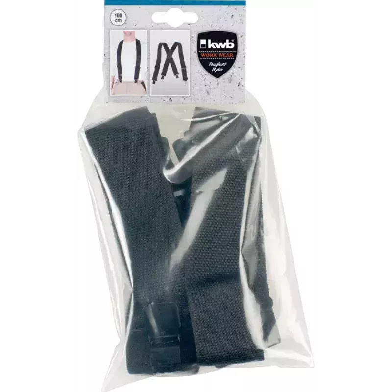 kwb 908110 bretelle elastiche, nero