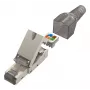 Hama 00200773 connettore RJ45 Cat6a schermato, senza utensili