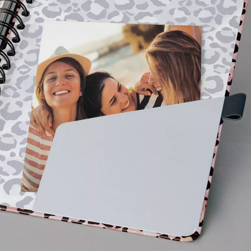 Sigel Jolie JN653 quaderno A5 120 fogli albicocca nero rosa