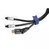 Hama 00221005 fascette per cavi fascette in velcro nylon nero, blu 12 pezzi