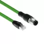 ACT Industrial cavo sensore 5,00 metri M12D 4 poli connettore maschio angolare su connettore maschio RJ45, cavo TPE Superflex Xtreme, schermato