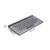 Tastiera multi-dispositivo Hama WK-700, wireless, retroilluminata, compatta, QWERTZ, nera
