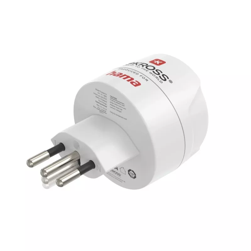 Hama 00223484 adattatore spina di rete tipo J tipo C (spina euro) bianco