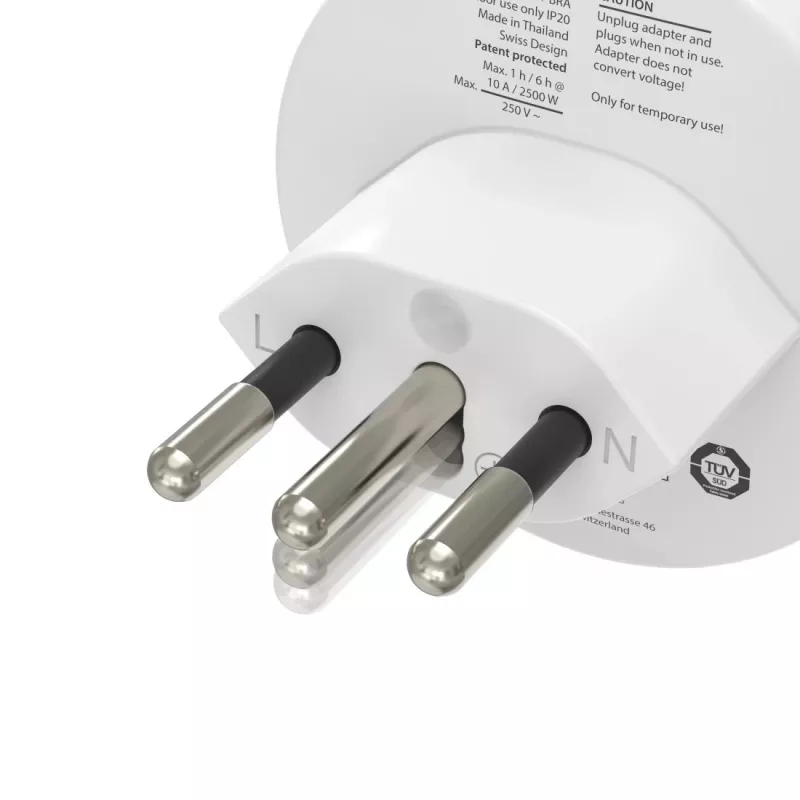 Hama 00223484 adattatore spina di rete tipo J tipo C (spina euro) bianco