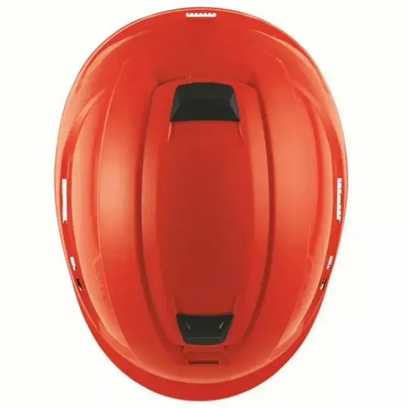 Cuffia di protezione di sicurezza UVEX 9731333 — plastica HDPE, rossa, regolabile 51–65 cm