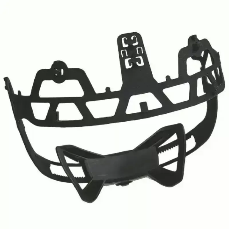 Cuffia di protezione di sicurezza UVEX 9731333 — plastica HDPE, rossa, regolabile 51–65 cm
