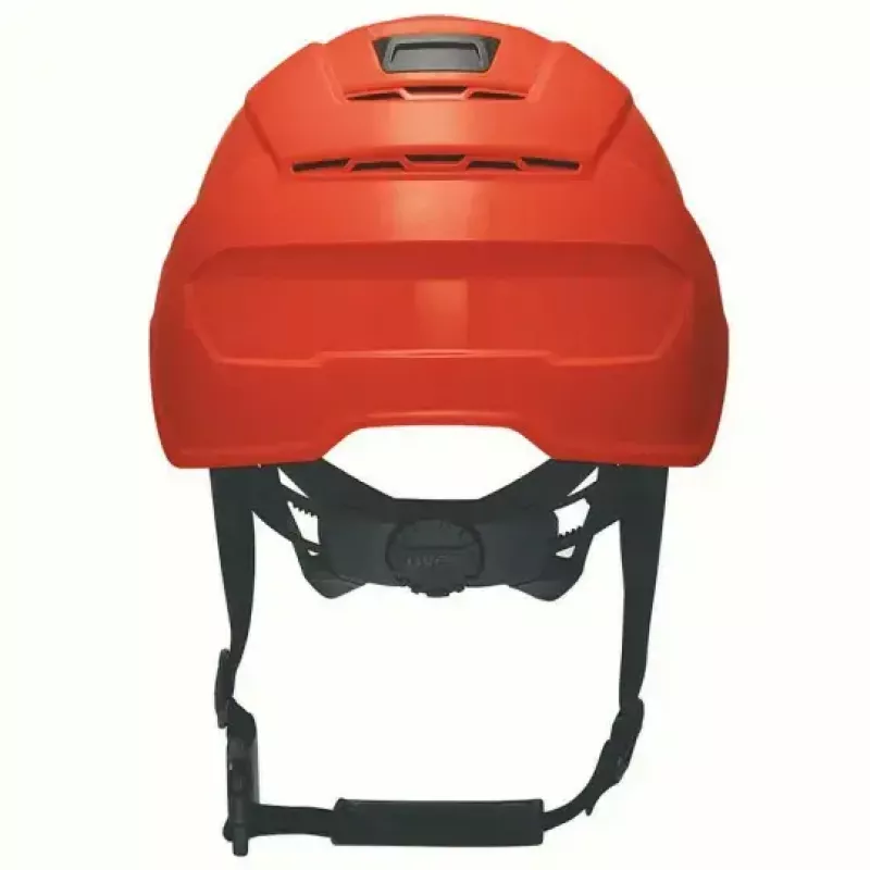 Cuffia di protezione di sicurezza UVEX 9731333 — plastica HDPE, rossa, regolabile 51–65 cm