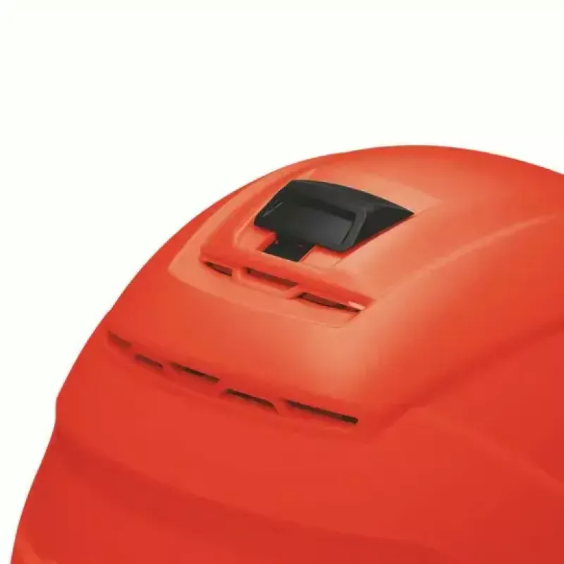 Cuffia di protezione di sicurezza UVEX 9731333 — plastica HDPE, rossa, regolabile 51–65 cm