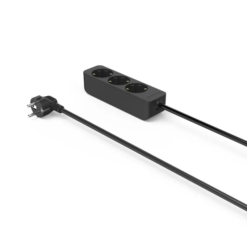 Hama 00223012 prolunga elettrica 1,4 m 3 uscite AC per interni nero