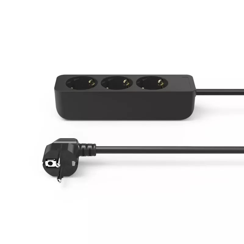 Hama 00223012 prolunga elettrica 1,4 m 3 uscite AC per interni nero