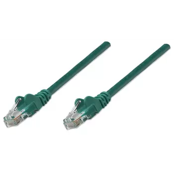 Intellinet cavo patch di rete, Cat6, 2 m, verde, CCA, U/UTP, PVC, RJ45, contatti dorati, snagless, protezione antigraffio, garanzia a vita