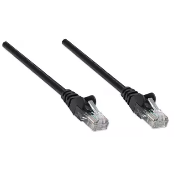 Cavo patch di rete Intellinet, Cat5e, 3 m, nero, CCA, U/UTP, PVC, RJ45, contatti dorati, protezione linguetta, antitorsione stampato, garanzia a vita