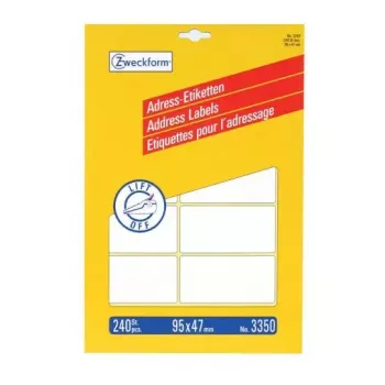 Etichette autoadesive Avery 3350 rettangolo arrotondato