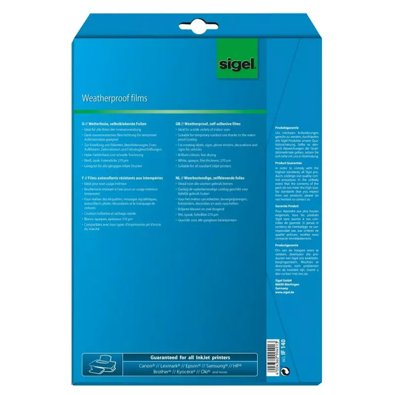 Etichetta per stampante autoadesiva Sigel IF140