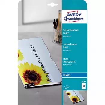 Pellicola per stampa inkjet Avery 2500 A4 10 fogli
