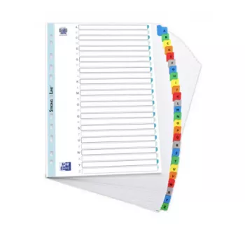 Elba rubrica in Mylar A-Z, 26 parti, A4 extralarge, 230 x 297 mm, tab colorati (592581-20)