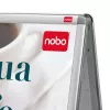 Nobo Essence A2 A-Frame cartello da pavimento, argento, alluminio, 485 mm, 850 mm