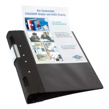 WEDO ERGOGRIP raccoglitore per presentazioni A4, 56 mm, nero, 4 anelli, 58 18001