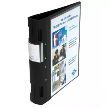 WEDO ERGOGRIP raccoglitore per presentazioni A4, 56 mm, nero, 4 anelli, 58 18001