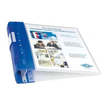 WEDO ERGOGRIP raccoglitore per presentazioni A4 ICE, 56 mm, blu ghiaccio, 58 28003