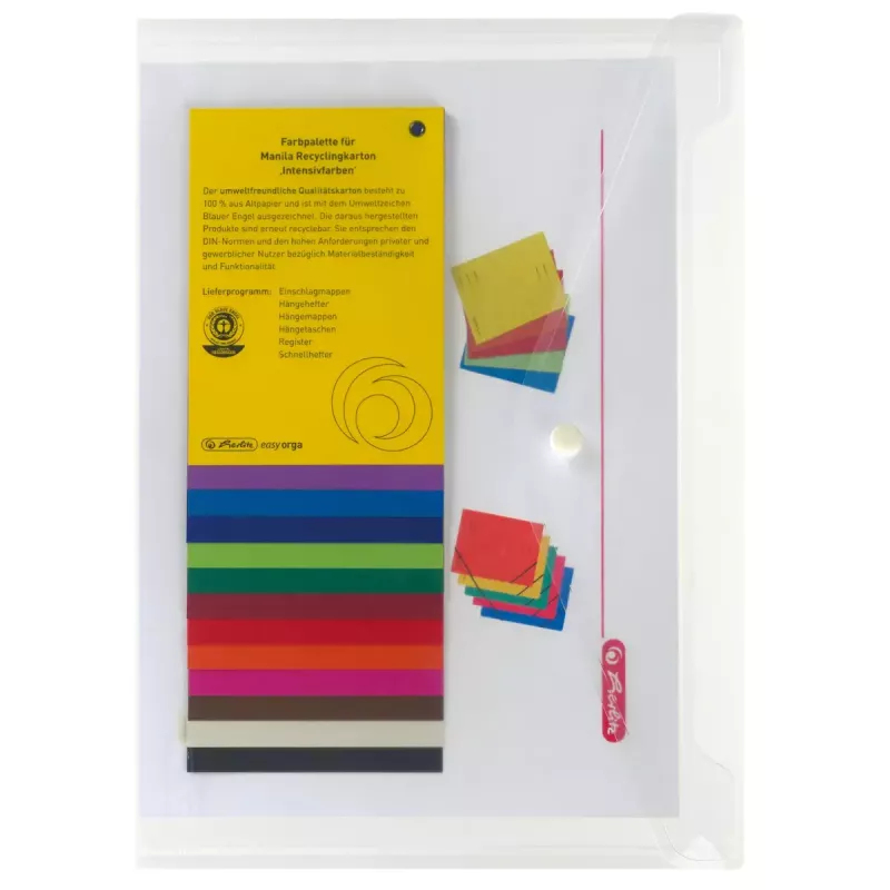 Raccoglitore Herlitz 10657930 in polipropilene (PP), trasparente, A4
