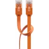 Cavo patch piatto Goobay CAT 6 U/UTP arancione 1,5 m
