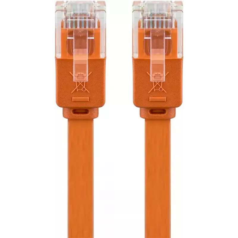 Cavo patch piatto Goobay CAT 6 U/UTP arancione 1,5 m