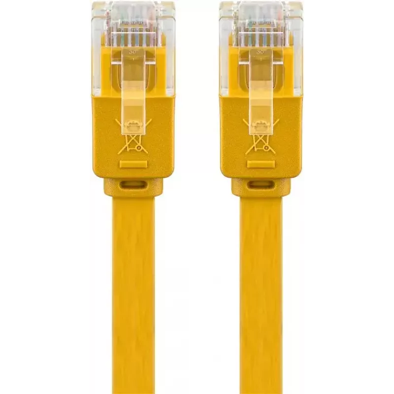 Wentronic cavo patch RJ-45 CAT6 2m, connettore/connettore, U/UTP, giallo (96414)