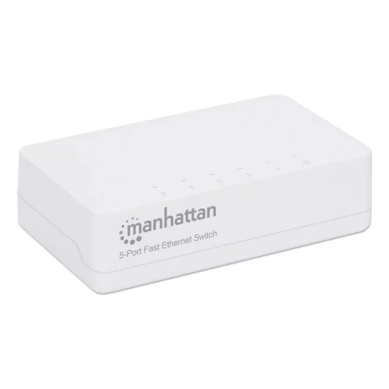 Manhattan switch Fast Ethernet 5 porte, plastica, garanzia tre anni, box