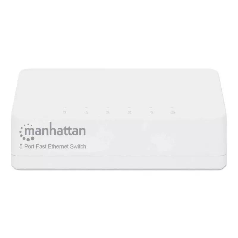 Manhattan switch Fast Ethernet 5 porte, plastica, garanzia tre anni, box